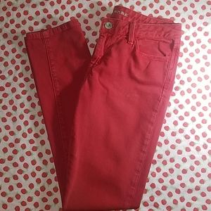 Red Banana Republic skinny jeans